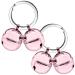 DORUI Cat Bells 4 Loud Copper Collar Bells for Cats and Dogs (Pink) rose