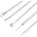 HITTIME Blackhead Whitehead Remover Tool Beauty Blemish Acne Pimple Extractor Kit Silver 4Pcs with Box - Buy Online on GoSupps.com