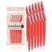 Kitsch Dermaplaning Tool - Face Razors for Women |Eyebrow Razor & Face Shaver for Women |Facial Hair Removal for Women |Dermaplane Razor for Women Face 12 PC (Coral)