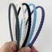 Pack of 12 Thin Hair Bands for Girls & Women - Yazon Model 2 Plastic with Teeth Narrow | International Shipping Available - Buy Online on GoSupps.com