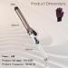 Ten-Tatent 28mm Ceramic Tourmaline Curling Iron | Dual Voltage Curling Wand for Long & Short Hair | Adjustable Heat Settings | White - Buy Online on GoSupps.com