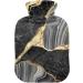 Golden Black Marble Heat Bottle - Pain Relief | 1L Hot Water Bottle for Adults & Children - Buy Online on GoSupps.com