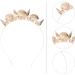 FRCOLOR Seashell Crown Headband Pearl Conch Hair Hoop Mermaid Crown Gold Tiara Seashell Hair Accessories for Women Girls Wedding Beach Party - Buy Online on GoSupps.com