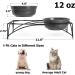 Y YHY Raised Cat Food Bowls with Stand - Small Ceramic Pet Bowls for Cats or Dogs - 12 OZ Grey - Buy Online on GoSupps.com