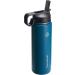 Thermoflask Double Stainless Steel Insulated Water Bottle 24oz - Cobalt with Two Lids - Buy Online on GoSupps.com