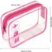 TSA Approved Clear Travel Toiletry Bag - Quart Size Cosmetic Pouch for Airport Security (Pink) - Buy Online on GoSupps.com
