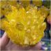 Natural Crystal Cluster Electroplated Yellow Crystal Cluster Reiki Stone Crystal Tip House Decorative Specimens Cr 1pc Yellow - Buy Online on GoSupps.com