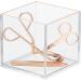 mDesign Prism Collection Cosmetic Organizer - 6 Pack, Clear/Rose Gold - Ideal for Bathroom, Bedroom, Vanity Countertop - Makeup Storage Bin for Brushes, Palettes, Lipstick, Blush - Buy Online on GoSupps.com