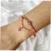 Minkissy Women's Star Bracelet - Rose Gold Cuff with Crystals | Elegant Strass Design 19.5cm - Buy Online on GoSupps.com