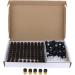 Fenteer 100 Mini Brown Glass Essential Oil Bottles (2 ml) - Empty Roller Ball Vials for International Shipping - Buy Online on GoSupps.com
