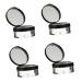 Didiseaon 4pcs Loose Powder Box with Mirror Makeup Powder Case Loose Powder Case Refill Packing Box Clamshell