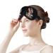 Hoopoe Bird Flower Eye Mask | Soft Blindfold Cover for Travel & Sleep - Adjustable Night Eyeshade - Buy Online on GoSupps.com
