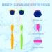 Adult Tongue Scraper Cleaner Set - Fresh Breath Tongue Scraping (3 Pack, Random Color) - Buy Online on GoSupps.com