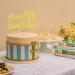 Tenhaisi Glittery Gold Happy 80th Birthday Cake Topper Cheers to 80 Fabulous Party Decoration 80th Birthday Decorations Adults Anniversary Birthday Party Decoration - Buy Online on GoSupps.com