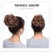 SEGO Hair Extensions - Light Brown Wavy Hair Tie Updo Bun | Voluminous Real Hair 40g - International Shipping - Buy Online on GoSupps.com