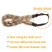 Silk-Co Women s 5-Strand Blond Braided Hair Band | Vintage Elastic Headband for Weddings | Hair Tie Extensions 3.8cm Wide - Buy Online on GoSupps.com