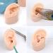 Silicone Ear Model for Jewelry Display & Practice Piercings - Left and Right Soft Flexible Fake Ear Mold for Teaching Tool - Buy Online on GoSupps.com