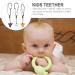 NUOBESTY 3pcs Shark Tooth Silicone Chew Necklace Set - Teething Chewy Toy for Boys and Girls - Buy Online on GoSupps.com
