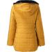 Buy Haiorziyou Women's Long-Sleeved Winter Coat - Thick Warm Parka with Functional Pockets & Zippered Hood - Stylish Outdoor Jacket in Yellow - Buy Online on GoSupps.com