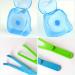 Dental Floss Holder Set - 2PCS Interdental Cleaning Tool for Oral Hygiene | Perfect for Families Hotels & Travel - Buy Online on GoSupps.com