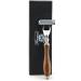 Haryali London Men's Pure Roose Wood Handle Shaving Razor - Designer Box Gift Set with 3 Different Heads: 5 Edge, Triple Edge, and DE Safety Head for Perfect Shave - Mach 3 Compatible - Buy Online on GoSupps.com