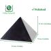 Heka Naturals 15cm Polished Shungite Pyramid | Black Stone Crystal for Home/Office Decor - Chakra Healing Meditation | 6 inch - Buy Online on GoSupps.com