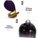 Didiseaon Cosmetic Containers Perfume Bottle Fine Mist Purple Glass Light Bulb Travel Travel Cosmetic Containers 130 ml Purple - Buy Online on GoSupps.com