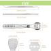 Premium Hornhaut Hobel Foot Care Set - Stainless Steel Footfish Flat File Lifter Nail Clipper & 10 Blades International Shipping - Buy Online on GoSupps.com