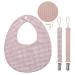 GLASSNOBLE Pacifier Chain Baby Bib Cotton Clips Double Sided Apron Nipple Holder Dp030-5#