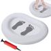 Foot Basin for Pool Inflatable Pool Foot Wash Tray White Inflatable Basin with Pump Foot Soaking Bath Basin for Swimming Pool Clean Feet - Buy Online on GoSupps.com