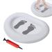 Inflatable Beach Foot Bath - Portable Inflatable Feet Bath Basin | White Swimming Pool Inflatable Basin Foldable Foot Soaking Bath Tub with Pump for Pool Entry Ladder