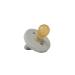 Natural Rubber Pacifier - Rounded Grey Small 0-6 Month | SWEETIE Pacifier - Buy Online on GoSupps.com