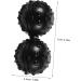 GLEAVI 3pcs Black Rattan Yoga Balls & Massage Lacrosse Balls - Perfect for Pain Relief & Relaxation - Buy Online on GoSupps.com