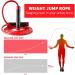 1LB Weight Jump Rope - Aluminum Handle & 9mm Thick Rope for Fitness Weight Loss CrossFit MMA & Boxing Training - A1 Red PVC Rope - Buy Online on GoSupps.com