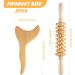 Body Sculpting Tools Set 2PC Lymphatic Drainage Massage Tools | Natural Wood Gua Sha & 9-Wheel Roller for Legs Back Neck | Reusable Wellness Essentials - Buy Online on GoSupps.com
