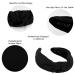 YETASI Black Satin Headband for Women - Elegant, Chic, and Comfortable Knotted Headband | Non-Slip Silk Quality Satin Fabric | Adjustable Size | Long-Lasting Design - Buy Online on GoSupps.com