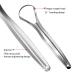 2 Pack Stainless Steel Tongue Scraper Set for Adults and Kids - Reduce Bad Breath and Promote Fresh Breath - Silver - Buy Online on GoSupps.com
