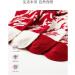 Mid-Tube Cotton Socks for Ladies | Christmas & Chinese New Year Socks | Warm & Comfortable | Red, Size 34-39 - Buy Online on GoSupps.com