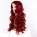 Buy Red Wavy Long Wig for Women - Synthetic 80s 70s 60s 50s Cosplay Hair | International Shipping - Buy Online on GoSupps.com