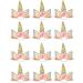 12 Unicorn Edible CupCake Toppers Birthday Party baby shawer Wafer card Decoration - Buy Online on GoSupps.com