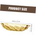 Cabilock Petal Embossed Fruit Bowl Decor Flatware Circle Tray Plates Hotel Dried Fruits Plate Snack 27X27X6.3CM Yellow - Buy Online on GoSupps.com