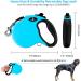 Philorn 5m Retractable Dog Leash - Flexible One-Button Blocking Non-Slip Handle Reflective & Safe for Medium to Large Dogs (Up to 50kg) - Blue Color - Buy Online on GoSupps.com
