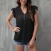 Chiffon Cold Shoulder Shirt Women's Pleated Dolman Sleeve V-Neck Blouse - Black, Medium - Buy Online on GoSupps.com