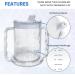 Wide Floor Two Handle Drinking Cups - 10 Pack | Disability Aid for Adults | Perfect for Dementia & Arthritis Support - Buy Online on GoSupps.com