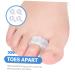 Gatuida 4 Pairs Toe Separator & Splint Brace for Hallux & Hammer Toes - Adjustable Foot Splitter for Men & Women - White Sebs Big Toe Spacers - Buy Online on GoSupps.com