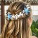 Zoestar Starfish Bride Wedding Hair Vine Silver Seashell Bridal Headpiece Pearl Beaded Beach Wedding Hair Accessories for Women and Girls - Buy Online on GoSupps.com