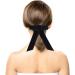 Minkissy Satin Ribbon Hair Bow Big Hair Bows Bowknot Hair Scrunchies Hair Barrettes Collection for Women Girls (Black) Women's Fashion Scarves - Buy Online on GoSupps.com