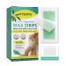 Rapid Effective wax strips for hair removal double-sided long-lasting depilation women's safe wax paper for legs arm neck wax strips for women men back hair removal face legs