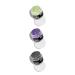 Fancy Sprinkles Limited Edition Halloween B'Witched Edible Glitter Set, 100% Edible Glitter for Sparkling Food & Drinks, No Taste or Texture, Peridot Green, Tanzanite Lavender, and Onyx Black. 3 set Peridot Green, Tanzanit