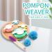 Brimfulite Pom Pom Makers Set with Scissors - 4 Sizes for DIY Yarn Crafts (Green Blue Pink Yellow) - Buy Online on GoSupps.com